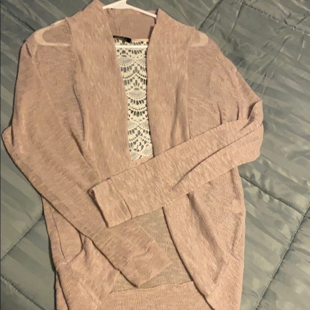 Sheer long sleeve cardigan X Large